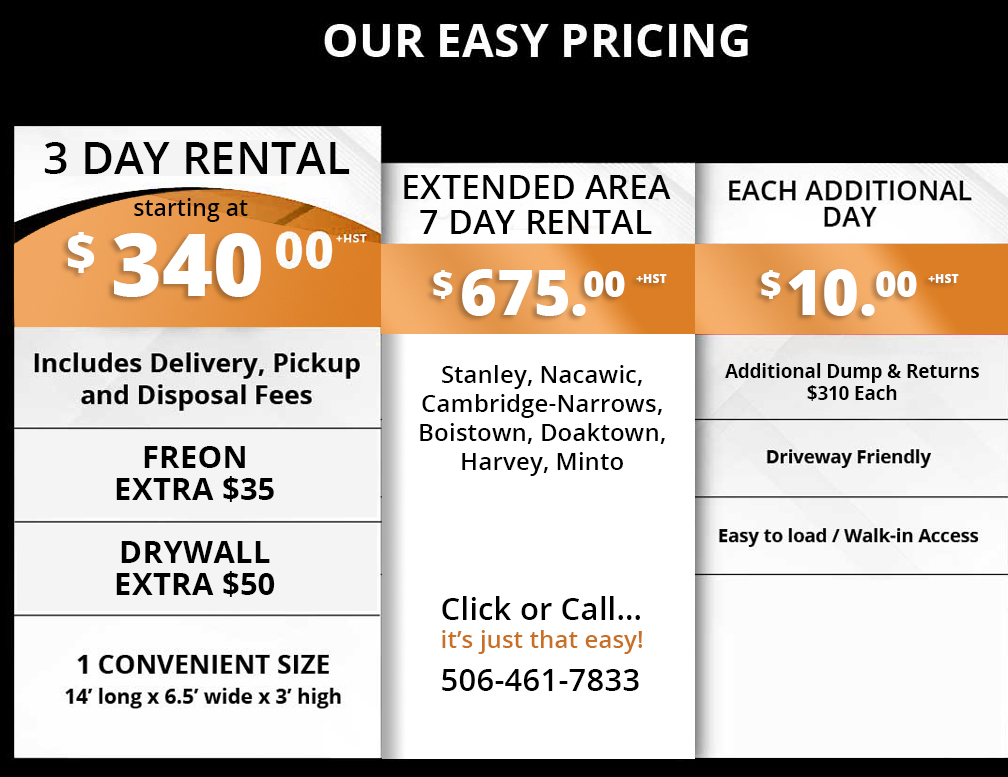 Easy Bins - Garbage Bin Rentals Fredericton